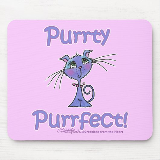 Purrty Purrfect Kitty Mousepad (Vorne)