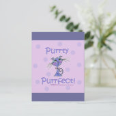 Purrty Purrfect Kitty Postkarte (Stehend Vorderseite)