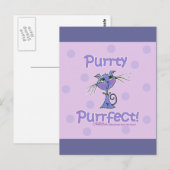 Purrty Purrfect Kitty Postkarte (Vorne/Hinten)