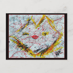 Purrz mein Galerielogo Postkarte