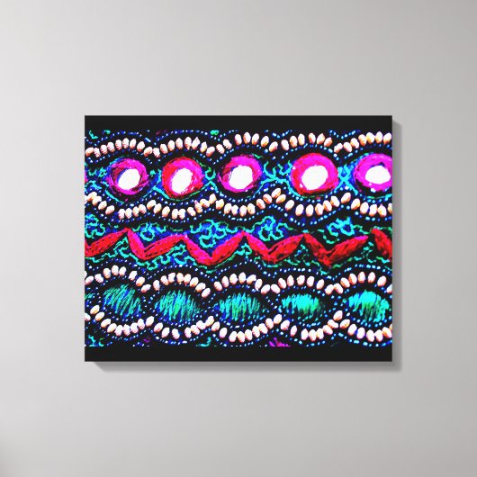 Purse Stickerei aus Indien Leinwanddruck (Vorderseite)