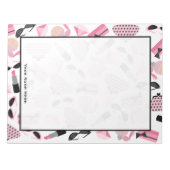 Purses Perfume Sonnenbrille & Lipstick Notepad Notizblock (Vorderseite)