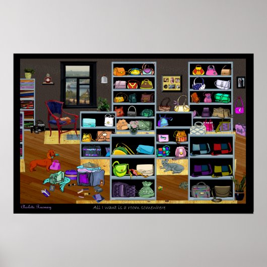 Purses Room 22,5 X 15 Poster (Vorne)