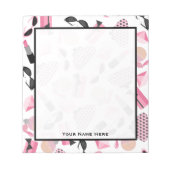 Purses Sunglasses Parfüm & Lipstick Notepad Notizblock (Vorderseite)