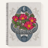 Purslane - Blume Astrologie und Magie Notizblock (Vorderseite)