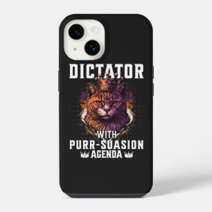 Pursuasion Agenda Funny Bossy Cat iPhone 14 Hülle