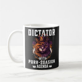 Pursuasion Agenda Funny Bossy Cat Kaffeetasse