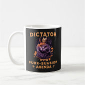 Pursuasion Agenda Funny King Cat Kaffeetasse (Links)