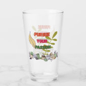 Pursue Your Passion- Gardening Drinking Glass Glas (Rückseite)