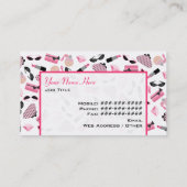 Pursuit Perfume & Lipstick-Visitenkarte Visitenkarte (Rückseite)