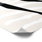 Pursuit Sale Poster Zebra Leopard Red Tan (Ecke)