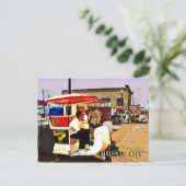 Puschcart auf dem Boardwalk Postkarte (Stehend Vorderseite)