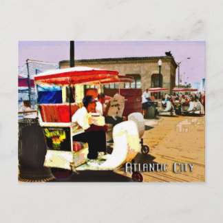 Puschcart auf dem Boardwalk Postkarte