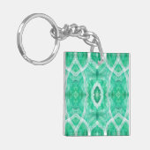 Push Abstract Light Green Watercolor Art Schlüsselanhänger (Vorderseite links)