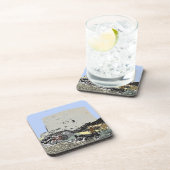 Push Bike und Martello Tower Hythe Kent Getränkeuntersetzer (Rechte Seite)