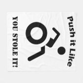 Push es so, als ob du es AUFGESCHLOSSEN hättest! m Fleecedecke (Vorderseite (Horizontal))