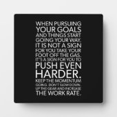 Push Harder - Motivierend Fotoplatte (Vorderseite)