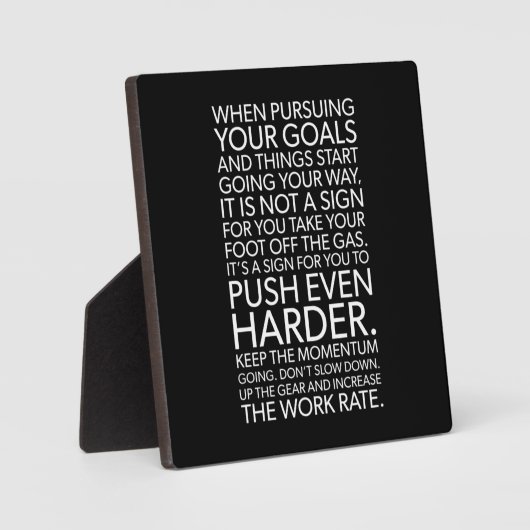 Push Harder - Motivierend Fotoplatte (Vorderseite)