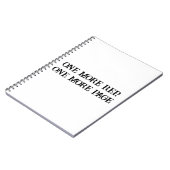 Push Harder - Motivierend Gym & Grind Notebook Notizblock (Linke Seite)