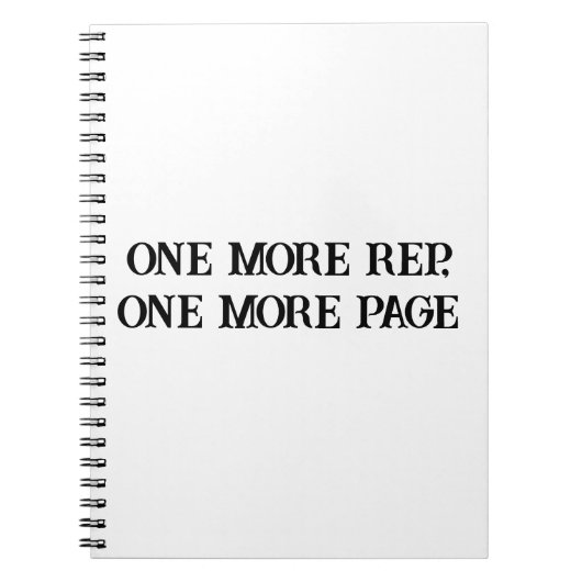 Push Harder - Motivierend Gym & Grind Notebook Notizblock (Vorderseite)