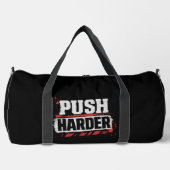 Push Harder Vintage-Gym-Motivation Duffle Bag (Vorderseite)
