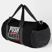 Push Harder Vintage-Gym-Motivation Duffle Bag (Rechte Ecke)