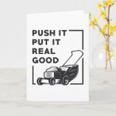 Push it setzen es wirklich gute Rasenmäher Rasenmä Karte (Gelbe Blume)