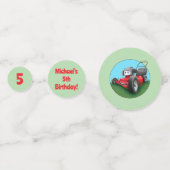 Push Lawn Mower Birthday Party Konfetti (Rückseiten)