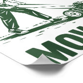 Push Lawn Mower Dad Do You Even Mow Bro Funny Mowi Poster (Ecke)