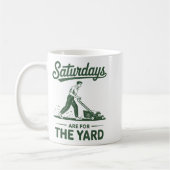 Push Lawn Mower Dad Saturdays Are For The Yard Mow Kaffeetasse (Links)