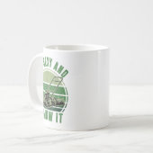 Push Lawn Mower I'm Y And I Mow It Funny Mowing Da Kaffeetasse (Vorderseite Links)