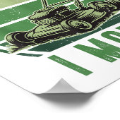 Push Lawn Mower I'm Y And I Mow It Funny Mowing Da Poster (Ecke)