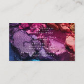 Push Luxury Cosmetics Cosmetologist Eyeshadow Visitenkarte (Rückseite)