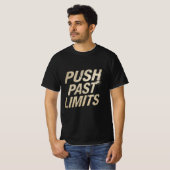 Push Past Limits Gym Motivation Shirt | Training I (Vorne ganz)
