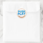 Push Play Aufkleber - Drück nicht einfach Pause - (Tasche)