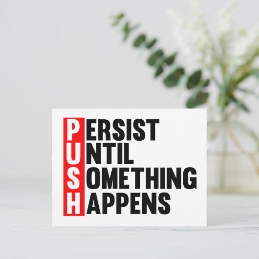 PUSH POSTKARTE (Stehend Vorderseite)