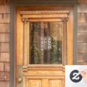 PUSH PULL Aufkleber für Tür, Fensterdekor (Haustür)