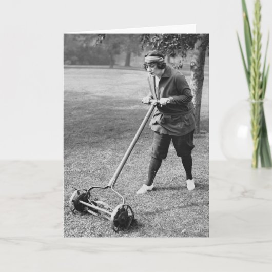 Push Reel Mower, 1910er Karte (Vorderseite)