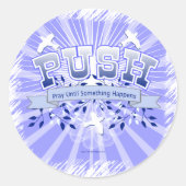 PUSH RUNDER AUFKLEBER (Vorderseite)