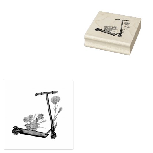 Push Scooter Gummistempel (Stempel)