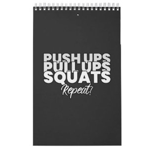 Push UPS Pull UPS Squats Repeat! Kalender