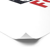 Push Yourself Motivational Quote  Poster (Ecke)