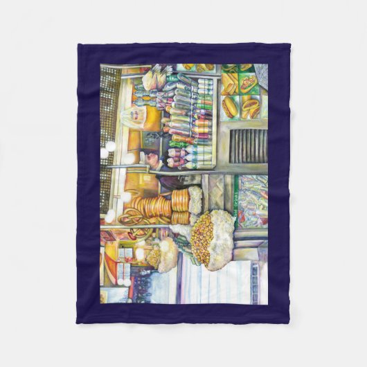 Pushcart-Paradies Fleecedecke (Vorderseite)