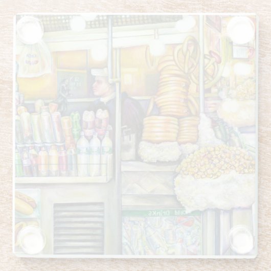 Pushcart-Paradies Glasuntersetzer (Rückseite)