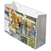 Pushcart Paradies Große Geschenktüte (Vorderseite Schrägansicht)