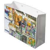 Pushcart Paradies Große Geschenktüte (Rückseite Schrägansicht)