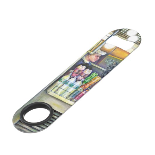 Pushcart-Paradies Speedflaschenöffner (Rückseite Schrägansicht)