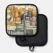 Pushcart Paradies Topflappen (Vorderseite/Rückseite)