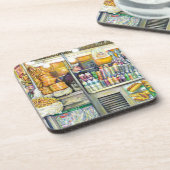 Pushcart Paradies Untersetzer (Linke Seite)