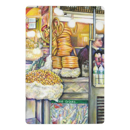 Pushcart ParadiseOriginale Malerei von gut gewürzt Mini Klemmbrett (Rückseite)